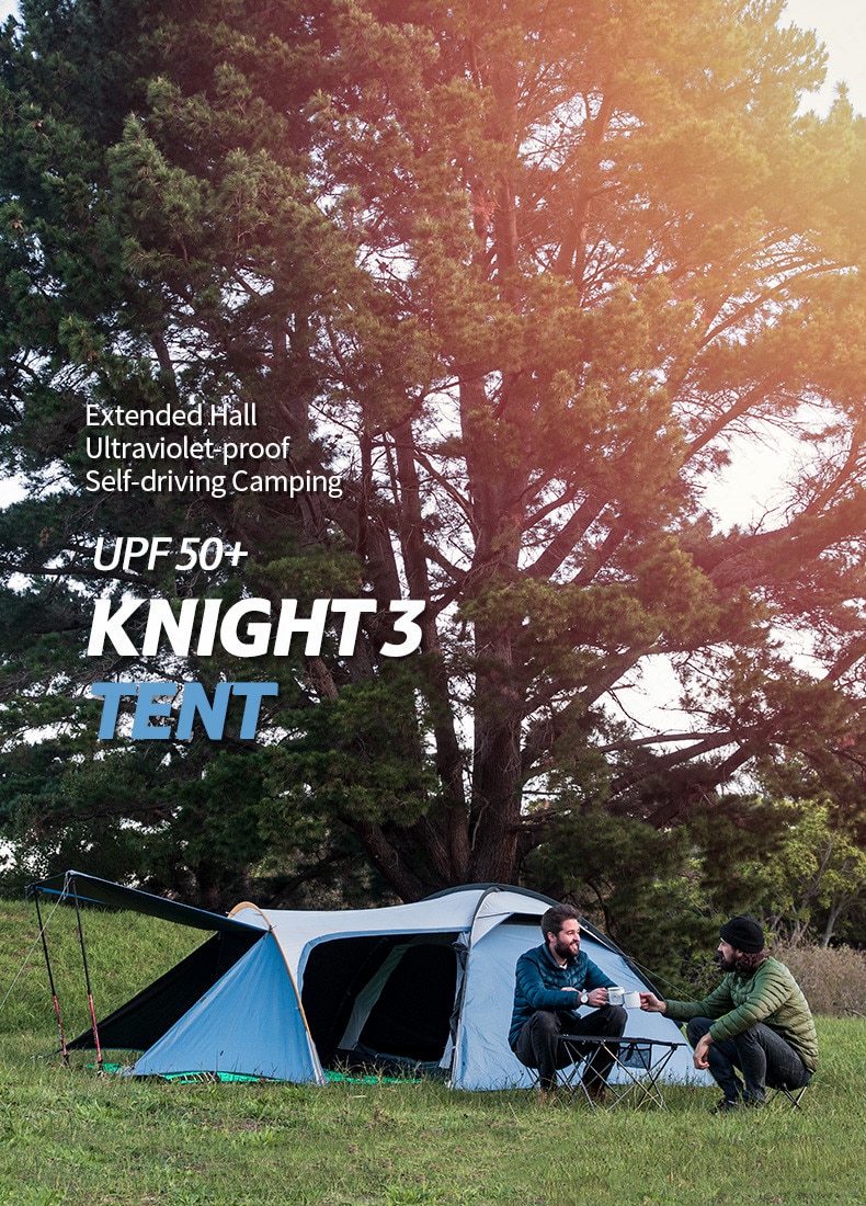 Naturehike Knight Series UPF50+ Outdoor Camping Tents Double Layer