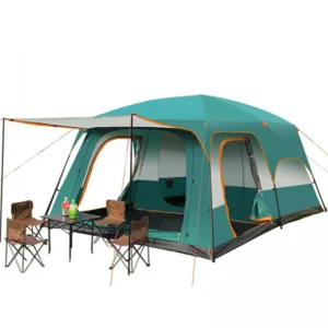 Two-bedroom Tent Leisure Camping Double-decker Oversized 5-8 People Thickened Rainproof Tent