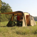 4-8 Person Camping Tent Anti-Rainstorm And Anti-Squally Super Breathable Two Bedroom Shelter Wild Large Outdoor Tent Camping