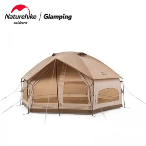 Naturehike New MG Hexagonal Tent Outdoor Large Space Camping Waterproof And Wind Resistant Yurt Tent Integrated Tent Pole Tent