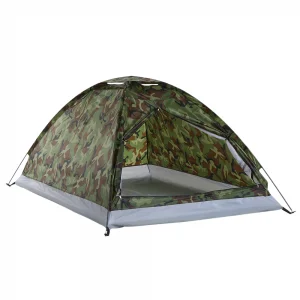 Camping Tent for 2 Person Single Layer Outdoor Portable Camouflage Handbag for Hiking,Travelling Lightweight Backpacking