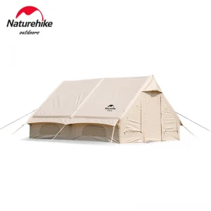 Naturehike Air 12.0 Cotton Inflatable Tent Outdoor Cotton Inflatable Tent Traveling Sun Shelter With Inflator Free For3-4 Person