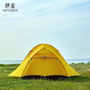 ASTA GEAR 1 Person Outdoor Ultralight Camping Tent 20D Professional Water-resistant Single Tent Greenmountain