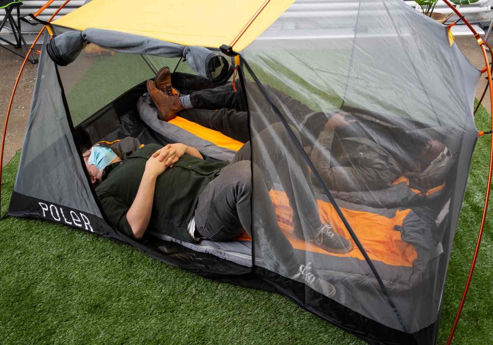 double camping tents